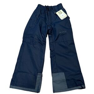 Unisex Cold Weather Kids Navy Blue Snow Pants Insulated Size XS (6/7) Winter